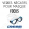 Verres négatifs pour masque de plongée Focus