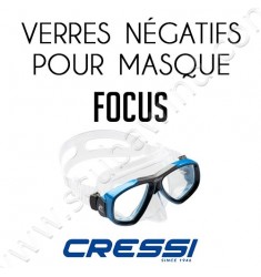 Verre négatif pour masque de plongée Focus