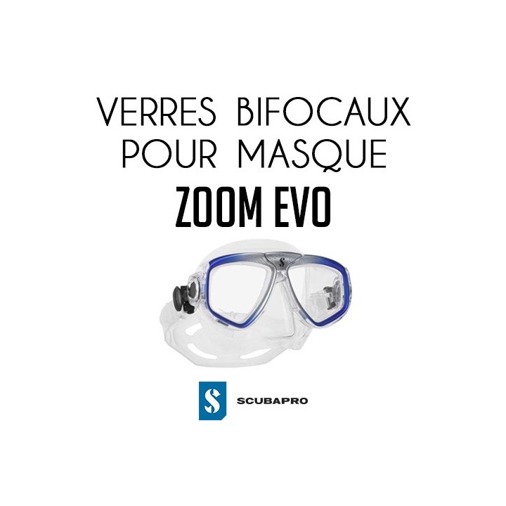 Verres bifocaux pour masque de plongée Zoom