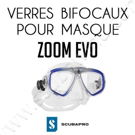 Verre bifocale pour masque de plongée Zoom