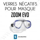 Verre négatif pour masque de plongée Zoom