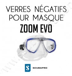 Verre négatif pour masque de plongée Zoom