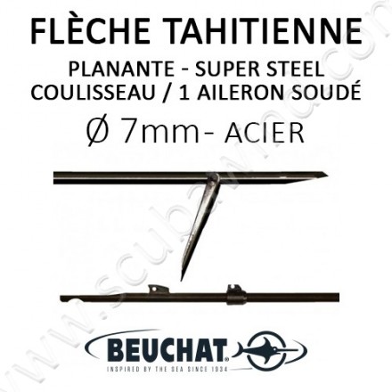 Flèche tahitienne planante Super Steel 7mm