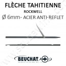 Flèche Tahitienne Rocksteel anti-reflet noir 6mm