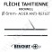 Flèche Tahitienne Rocksteel anti reflet noir 6mm