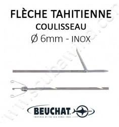 Flèche Tahitienne Inox 6mm + Coulisseau 