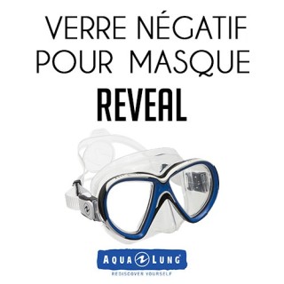 Verres négatifs pour masque de plongée Reveal
