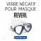 Verres négatifs pour masque de plongée Reveal