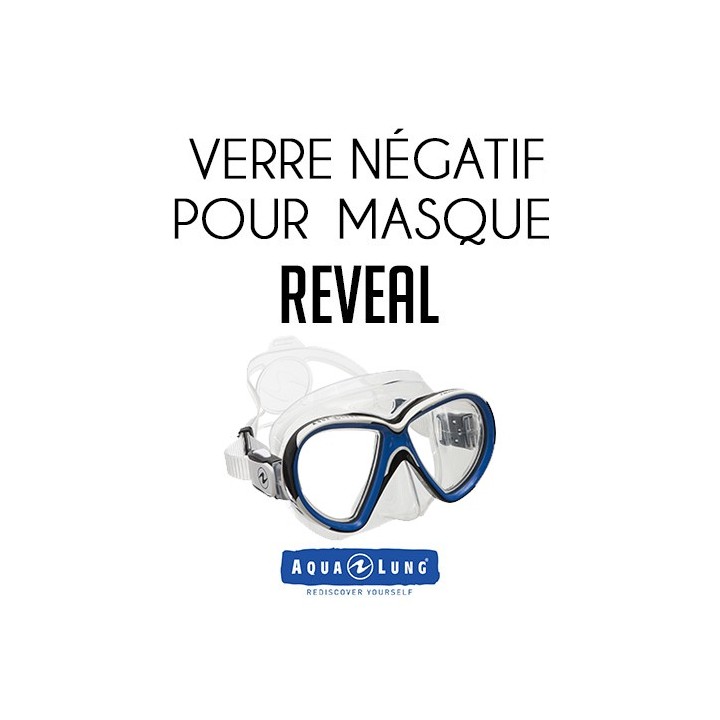 Verres négatifs pour masque de plongée Reveal
