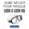 Verres négatifs pour masque de plongée Look & Look HD