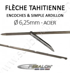 Flèche tahitienne SANDVIK Ø6,25mm avec simple ardillon