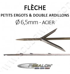 Flèche SANDVIK Ø6,5mm avec double ardillons