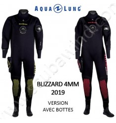 Combinaison étanche Blizzard 4mm avec bottes (Version 2019)