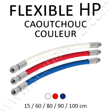 Flexible HP en caoutchouc couleur