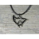 Pendentif Hematite Raie Manta