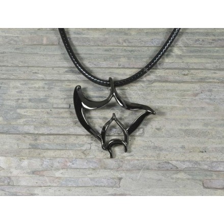 Pendentif Hematite Raie Manta