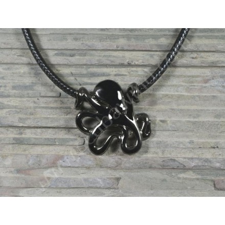 Pendentif Hematite Poulpe