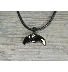 Pendentif Hematite Queue de baleine