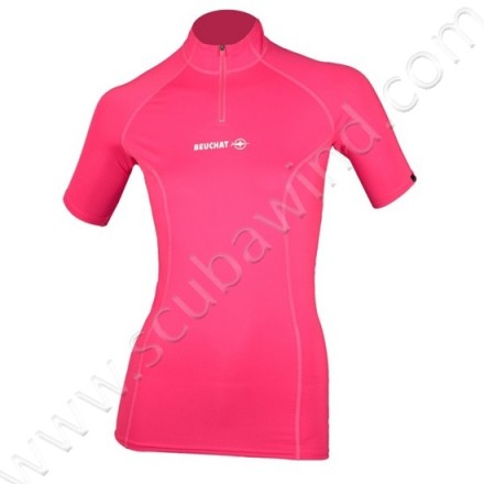 Rashguard Atoll manches courtes - Rose