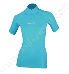 Rashguard Atoll manches courtes - Bleu Atoll