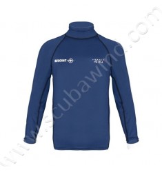 Rashguard Atoll junior manches longues - Ultra Bleu