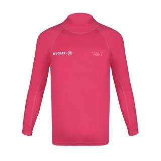 Rashguard Atoll junior manches longues - Rose