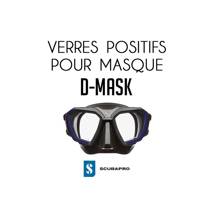 Verre positif pour masque D-Mask Verre positif pour masque D-Mask