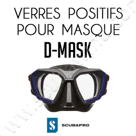 Verre positif pour masque D-Mask