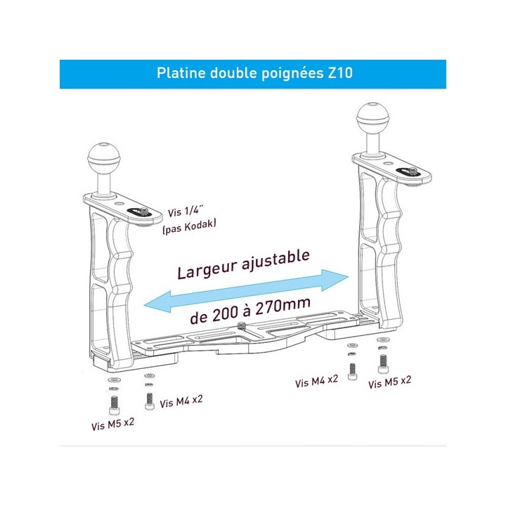 Platine double poignée Z10 Platine double poignée Z10