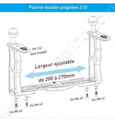 Platine double poignée Z10