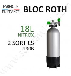 Bloc de 18L Nitrox - 2 sorties