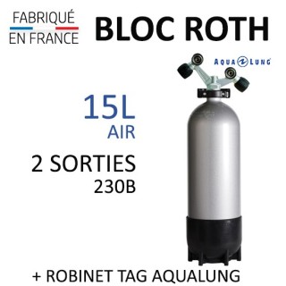 Bloc de 15L Air - Robinet TAG (Aqualung)