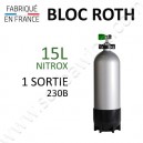 Bloc de 15L Nitrox - 1 sortie