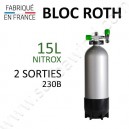 Bloc de 15L Nitrox - 2 sorties