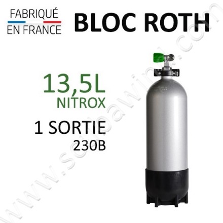 Bloc de 13,5L Nitrox - 1 sortie