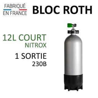 Bloc de 12L Court Nitrox - 1 sortie