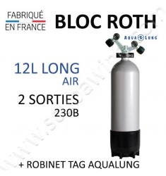 Bloc de 12L Long Air - Robinet TAG (Aqualung)