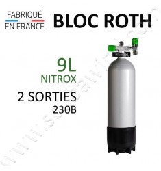 Bloc de 9L Nitrox - 2 sorties