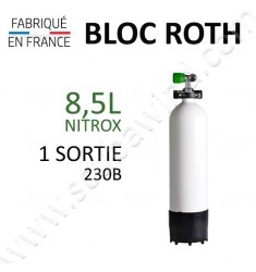 Bloc de 8,5L Nitrox - 1 sortie