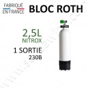 Bloc de 2,5L Nitrox - 1 sortie