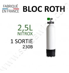 Bloc de 2,5L Nitrox - 1 sortie