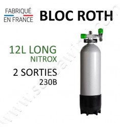 Bloc de 12L Long Nitrox - 230B - 2 sorties