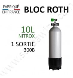 Bloc de 10L Nitrox - 300B - 1 sortie