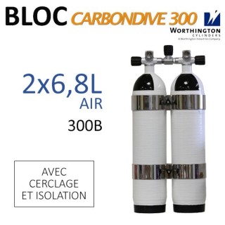 Bi-bloc Carbon de 6,8L avec cerclage et isolation - Air - 300B 