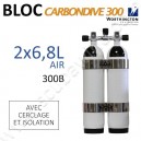 Bi-bloc Carbon de 6,8L avec cerclage et isolation - Air - 300B 