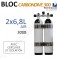 Bi-bloc Carbon de 6,8L avec cerclage et isolation - Air - 300B 