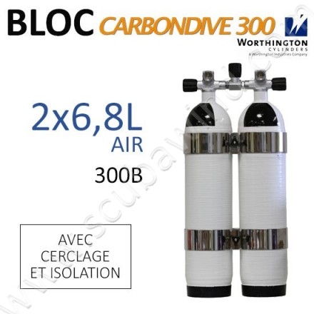 Bi-bloc Carbon de 6,8L avec cerclage et isolation - Air - 300B 