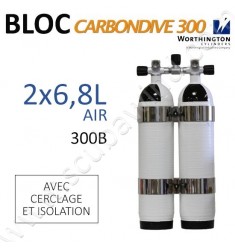 Bi-bloc Carbon de 6,8L avec cerclage et isolation - Air - 300B 