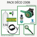 Pack Déco 230B  : Bloc 7,5L équipé + MK2 EVO/R195 Nitrox + Manomètre