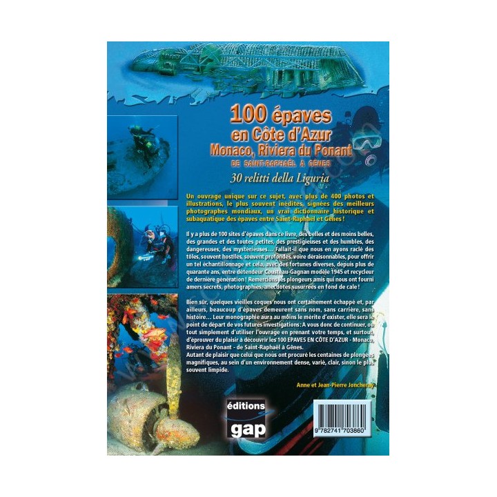 100 épaves en Côte d'Azur - De Saint Raphaël à Gênes Editions Gap - Librairie 100 épaves en Côte d'Azur - De Saint Raphaël à Gênes Editions Gap - Librairie